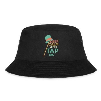 Keep Calm And Tap On Tap Dance Tap Dancer - Bucket Hat - Schwarz - Vorne - Lela (165cm)