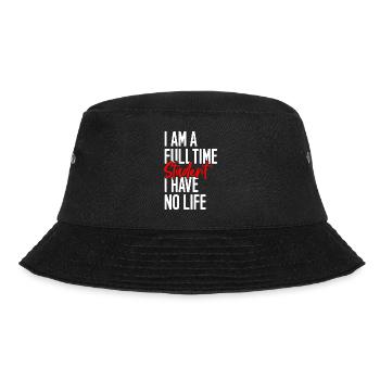 Studium Studieren Schule Lernen - Bucket Hat - Schwarz - Vorne - Lela (165cm)