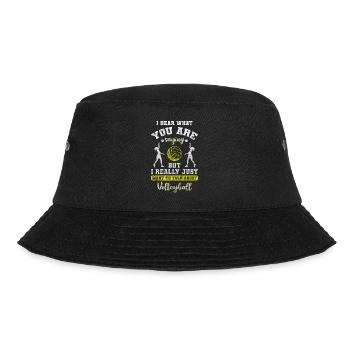 Volleyball Team Player Team Match - Bucket Hat - black - Front - Lela (165cm)
