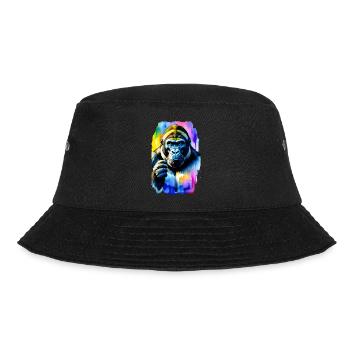 Gorilla #1 - Bucket Hat - black - Front - Lela (165cm)