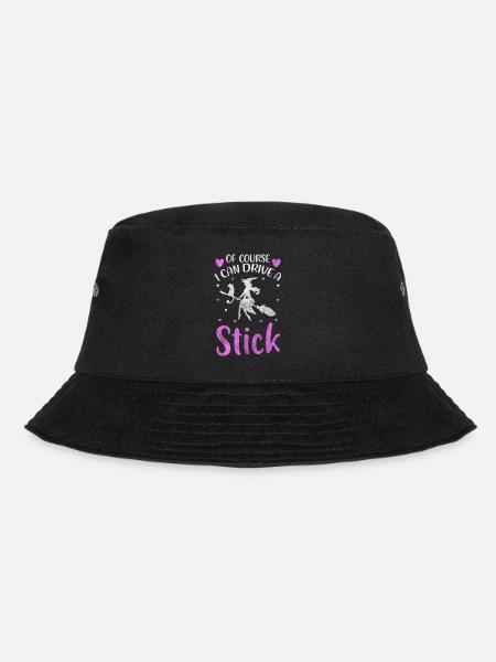 Hexen Hexenbesen Zaubern Monster - Bucket Hat - Schwarz