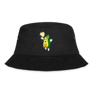 Avocado Volleyballspieler Volleyball - Bucket Hat - Schwarz - Vorne - Lela (165cm)
