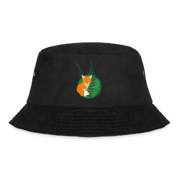 Nature Calling Fox - Bucket Hat - Schwarz - Vorne - Lela (165cm)