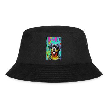 Modern Pop Art Print | colorful | Rottweiler - Bucket Hat - black - Front - Lela (165cm)