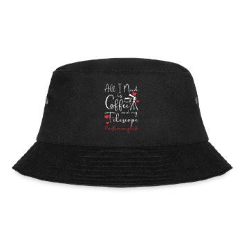Astronomie Planeten Galaxie Astronaut - Bucket Hat - Schwarz - Vorne - Lela (165cm)