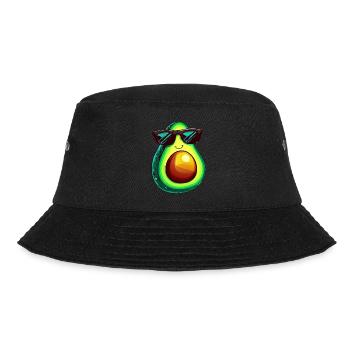 Cool avocado with sunglasses - Bucket Hat - black - Front - Lela (165cm)