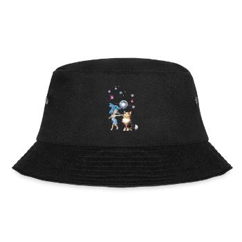 Sweet fairy is playing with cute cat - Bucket Hat - black - Front - Lela (165cm)