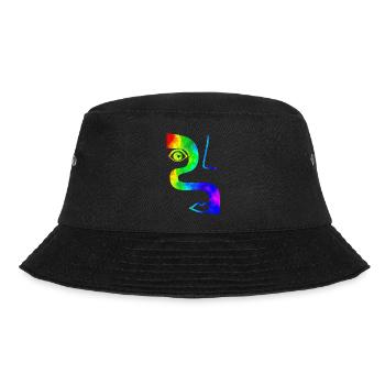 Fashion Cute Vintage Style Trendy 90s Funny Vogue - Bucket Hat - black - Front - Lela (165cm)
