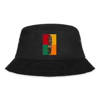 Afro Comb Hair Hairstyle History Culture Africa Comb - Bucket Hat - black - Front - Lela (165cm)