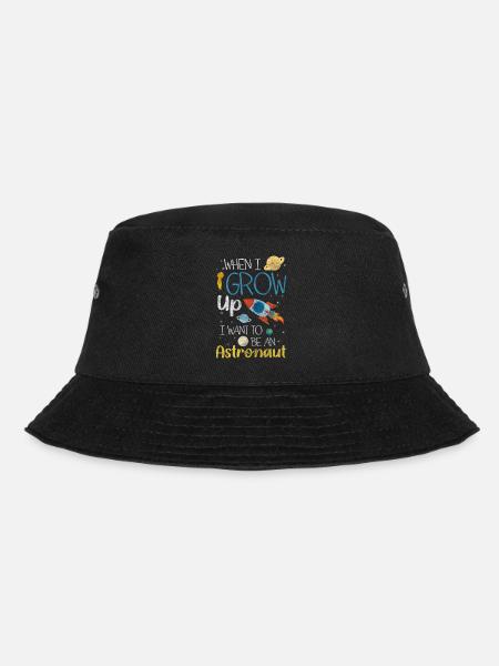 Weltall Sterne Mond - Bucket Hat - Schwarz