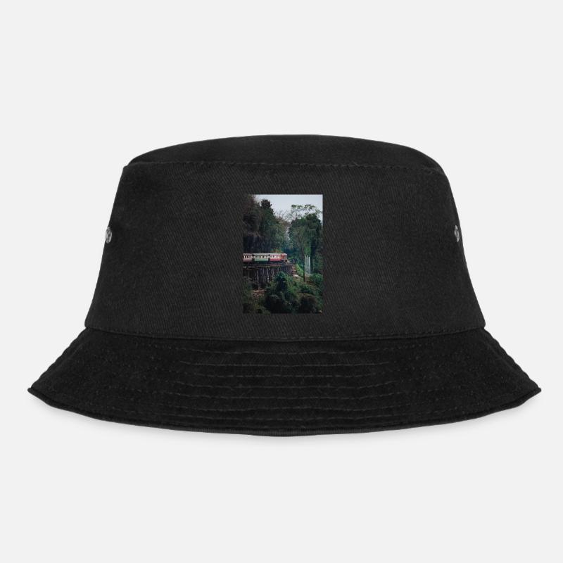 Train kantchanaburi - Bucket Hat - black