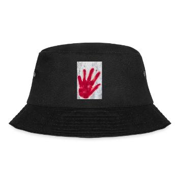 Red hand - Bucket Hat - black - Front - Lela (165cm)