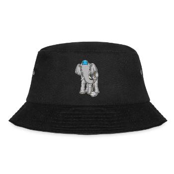 Elephant Cleaner Mop - Bucket Hat - black - Front - Lela (165cm)