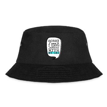 pet cat cats jokes kitty persian cat - Bucket Hat - Schwarz - Vorne - Lela (165cm)