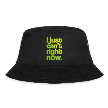 Just Can't (dark) - Bucket Hat - black - Front - Lela (165cm)
