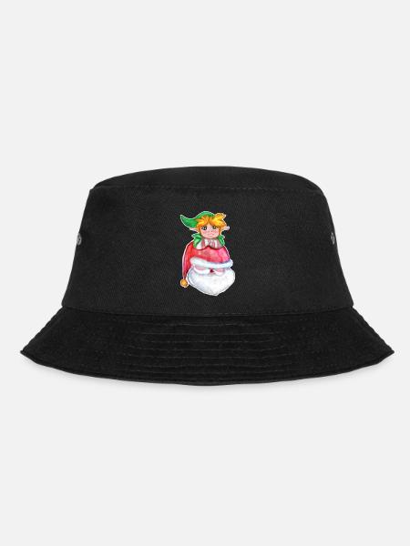Kawaii Santa & Elf - Bucket Hat - Schwarz
