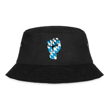 Bayern Flagge Faust - Bucket Hat - Schwarz - Vorne - Lela (165cm)