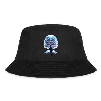 The Brain - Bucket Hat - Schwarz - Vorne - Lela (165cm)