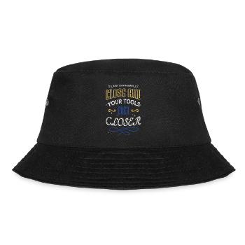 funny sayings birthday present are you a mechanic - Bucket Hat - Schwarz - Vorne - Lela (165cm)