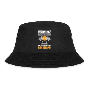 Oak Island Schatzsuche | Sondeln Kanada Geschenke - Bucket Hat - Schwarz - Vorne - Lela (165cm)