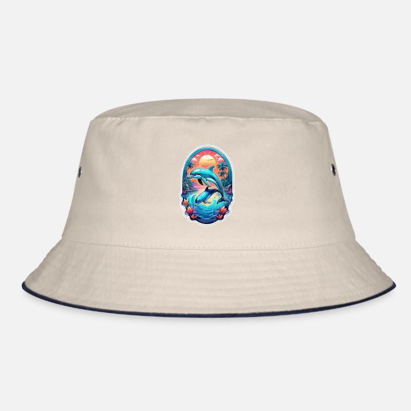 Dolphin & Ocean Bucket Hat