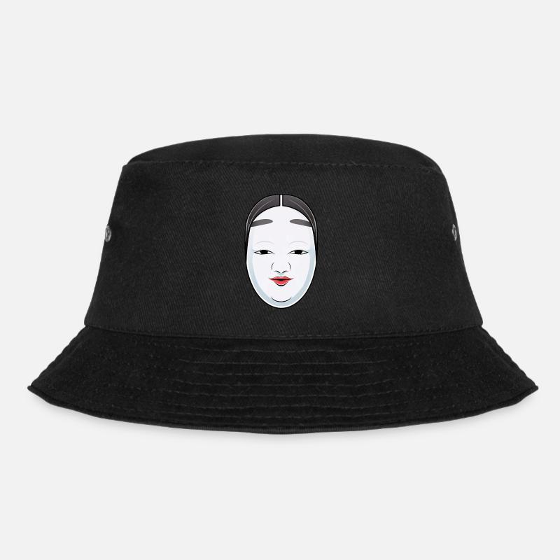 Masque Kabuki Nô Japonais - Chemise Anime - Bob - noir