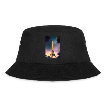 Eiffelturm - Bucket Hat - Schwarz - Vorne - Lela (165cm)