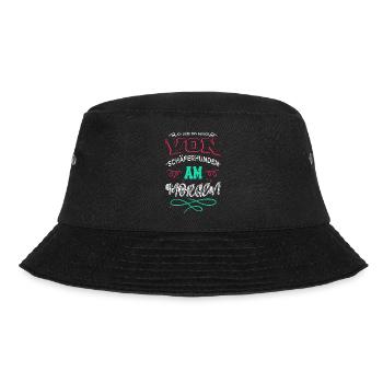lieben geschenkidee humor welpe bluthund cool geek - Bucket Hat - Schwarz - Vorne - Lela (165cm)