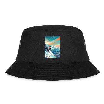 Snowboarder III - Bucket Hat - Schwarz - Vorne - Lela (165cm)