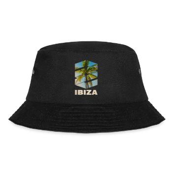 Ibiza Sommer Sonne Strand Meer Palmen Party - Bucket Hat - Schwarz - Vorne - Lela (165cm)
