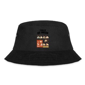 Types Of Cats, funny Cats Breeds List Pet Owner - Bucket Hat - black - Front - Lela (165cm)