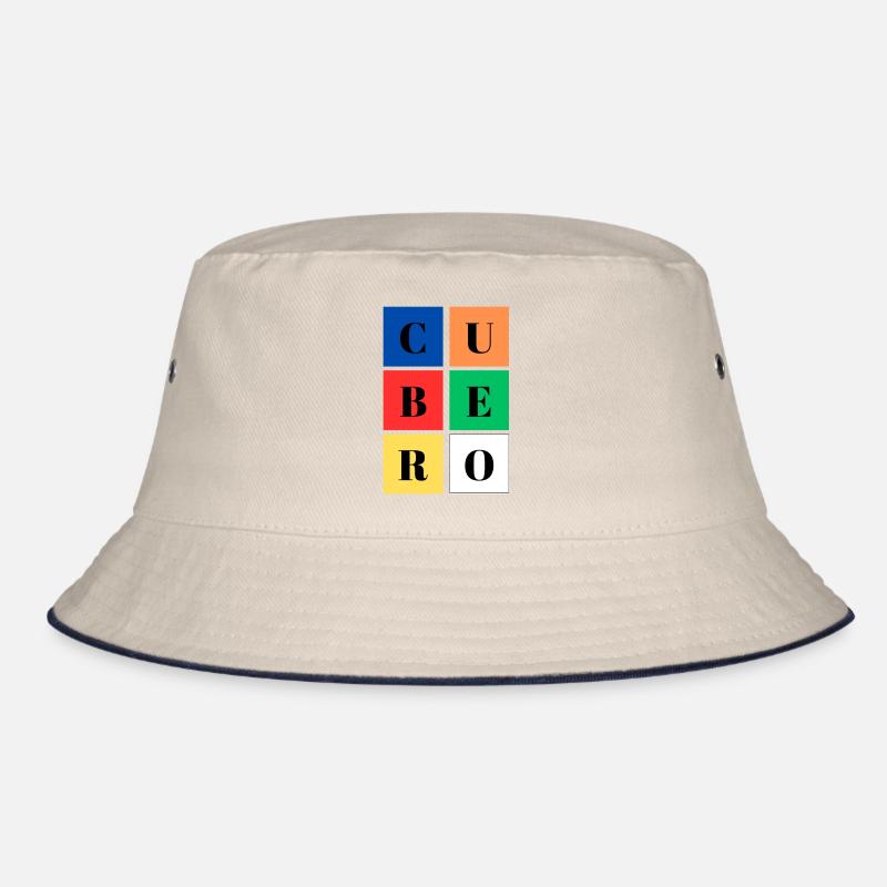 Quadratischer Eimer Farben SpeedCuber Bucket Hat