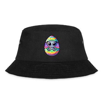 Alien Easter Egg Hatching Design: Colorful Surprise - Bucket Hat - black - Front - Lela (165cm)
