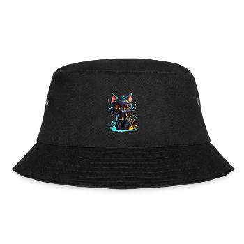 Black Kitty - Bucket Hat - black - Front - Lela (165cm)
