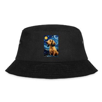 Dackel - Bucket Hat - Schwarz - Vorne - Lela (165cm)