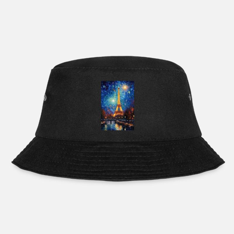 Eiffelturm - Bucket Hat - Schwarz