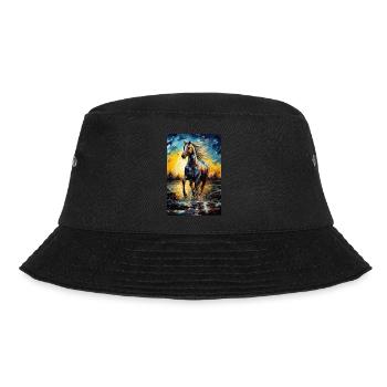 Pferd - Bucket Hat - Schwarz - Vorne - Lela (165cm)