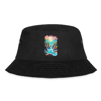 Beach Holidays Sun Sea - Bucket Hat - black - Front - Lela (165cm)