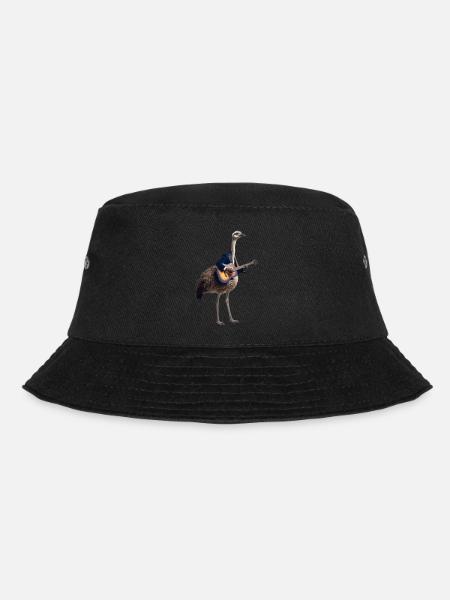 autruche guitare oiseau - Bob - noir