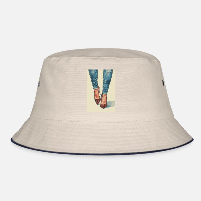 Leo Heels and Jeans | AI Bucket Hat