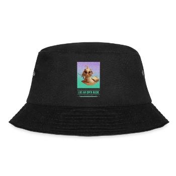 paintballing bookworm reding pintball literaturure - Bucket Hat - black - Front - Lela (165cm)