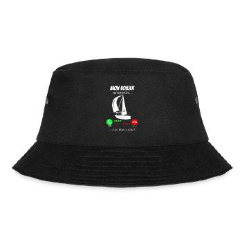 Mein Segelboot ruft mich - Bucket Hat - Schwarz - Vorne - Lela (165cm)