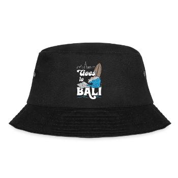 Goes to Bali Surfing - Bucket Hat - Schwarz - Vorne - Lela (165cm)