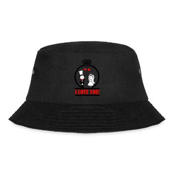 i love you 2 - Bucket Hat - black - Front - Lela (165cm)