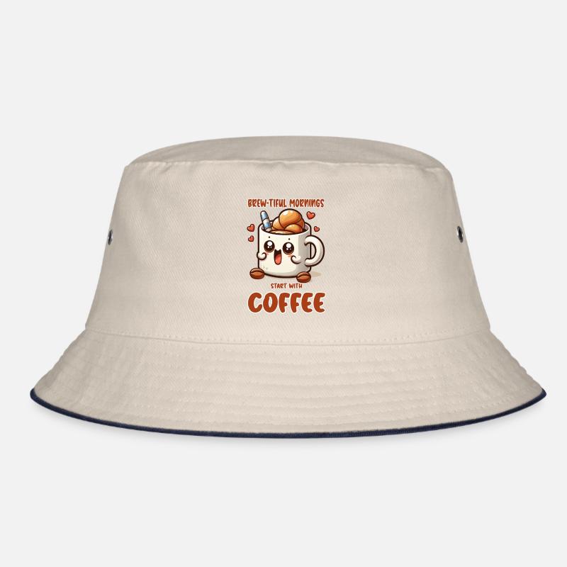 Brew-tiful mornings start with coffee Bucket Hat