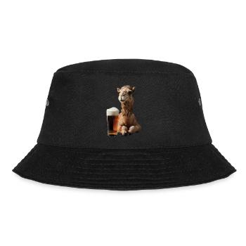 Kamel Bier - Bucket Hat - Schwarz - Vorne - Lela (165cm)