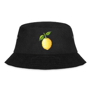 Zitrone Pixel Gamer - Bucket Hat - Schwarz - Vorne - Lela (165cm)