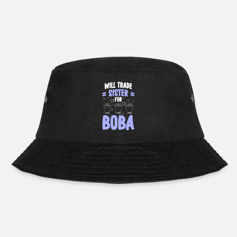 Boba Trend Iced Tea - Bucket Hat - black