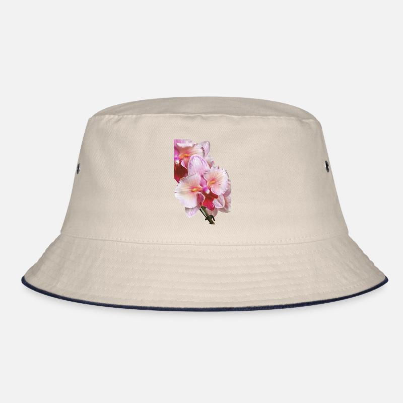 Phalaenopsis Swan Blush Peloric Orchid Blossom Bucket Hat