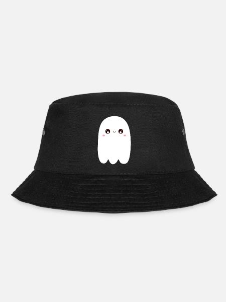Kawaii Ghost - Bucket Hat - black